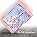 Hocase iPad Mini 2/3 Case, Heavy Duty Shockproof Protection Hard Plastic+Silicone Rubber Bumper Hybrid Dual Layer Protective Case for iPad mini 1/2/3 (7.9-inch Display) - Pink/Grey