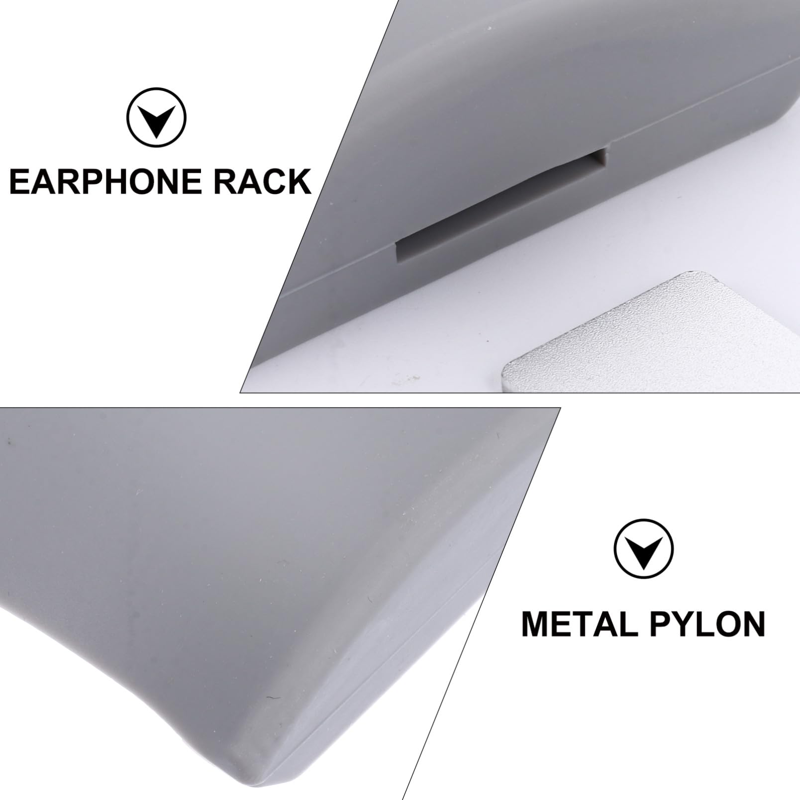 Artibetter 3piezas Soporte De Auriculares Gaming con Adhesivo y Tornillo para Escritorio y Oficina Protección De Silicona para Auriculares Disponibles