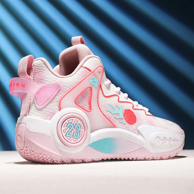 Women Men Basketball Shoes Breathable Non Slip Sneakers Unisex High Top Ultra-Light Fashion Outdoor Sports Shoes3