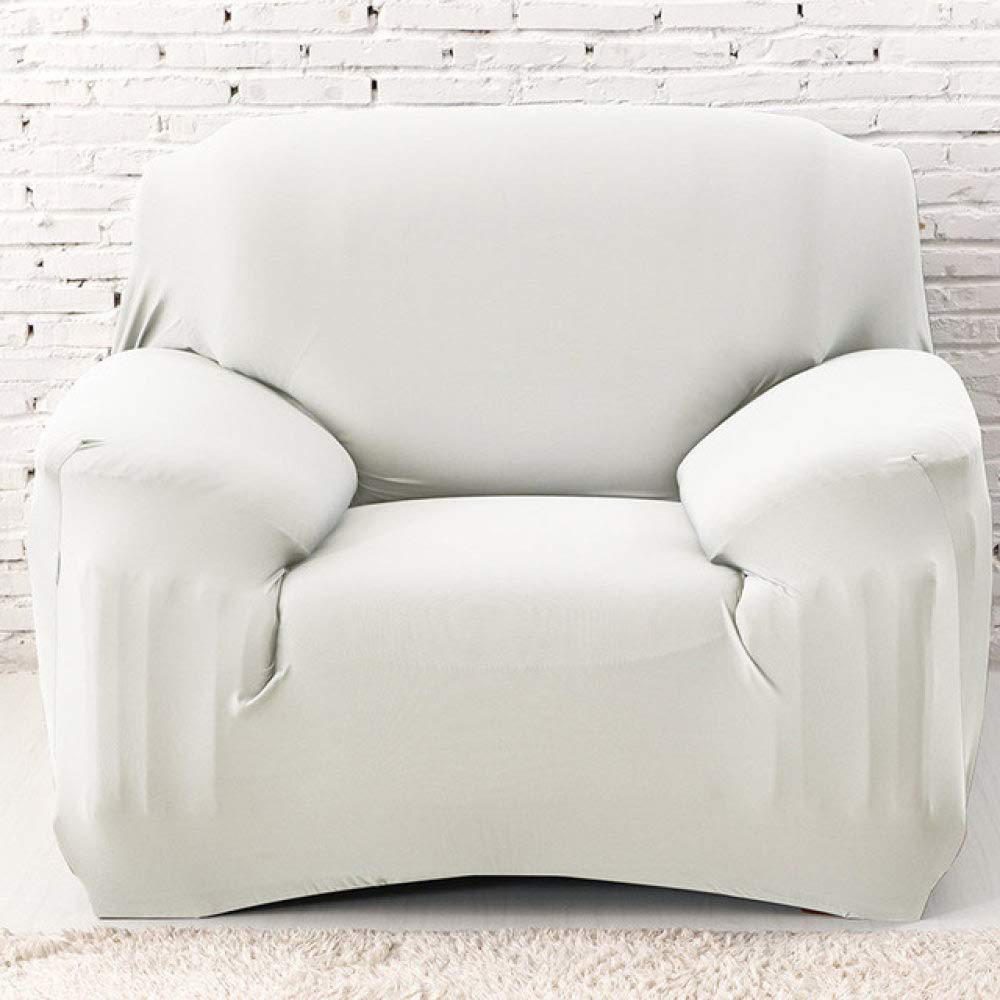 Housse de canapé d'angle élastique tout compris couleur uni pour salon moderne