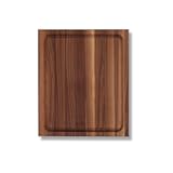 BBQ Series Rectangular Wooden Walnut Cutting Board 17”x21” – 1&period;5” Thick&comma; 15-lb Reversible Butcher Block with Juice Groove&comma; Edge-Grain & Finger Grips – Made in the USA