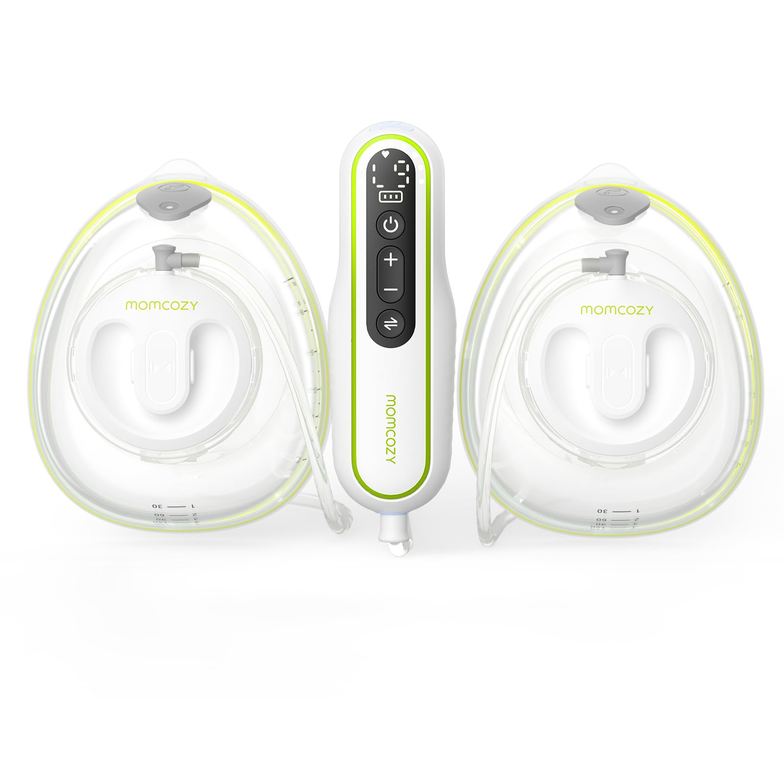 Momcozy ハンズフリー＆超軽量 V2痛みのないポータブルダブル電動搾乳 
