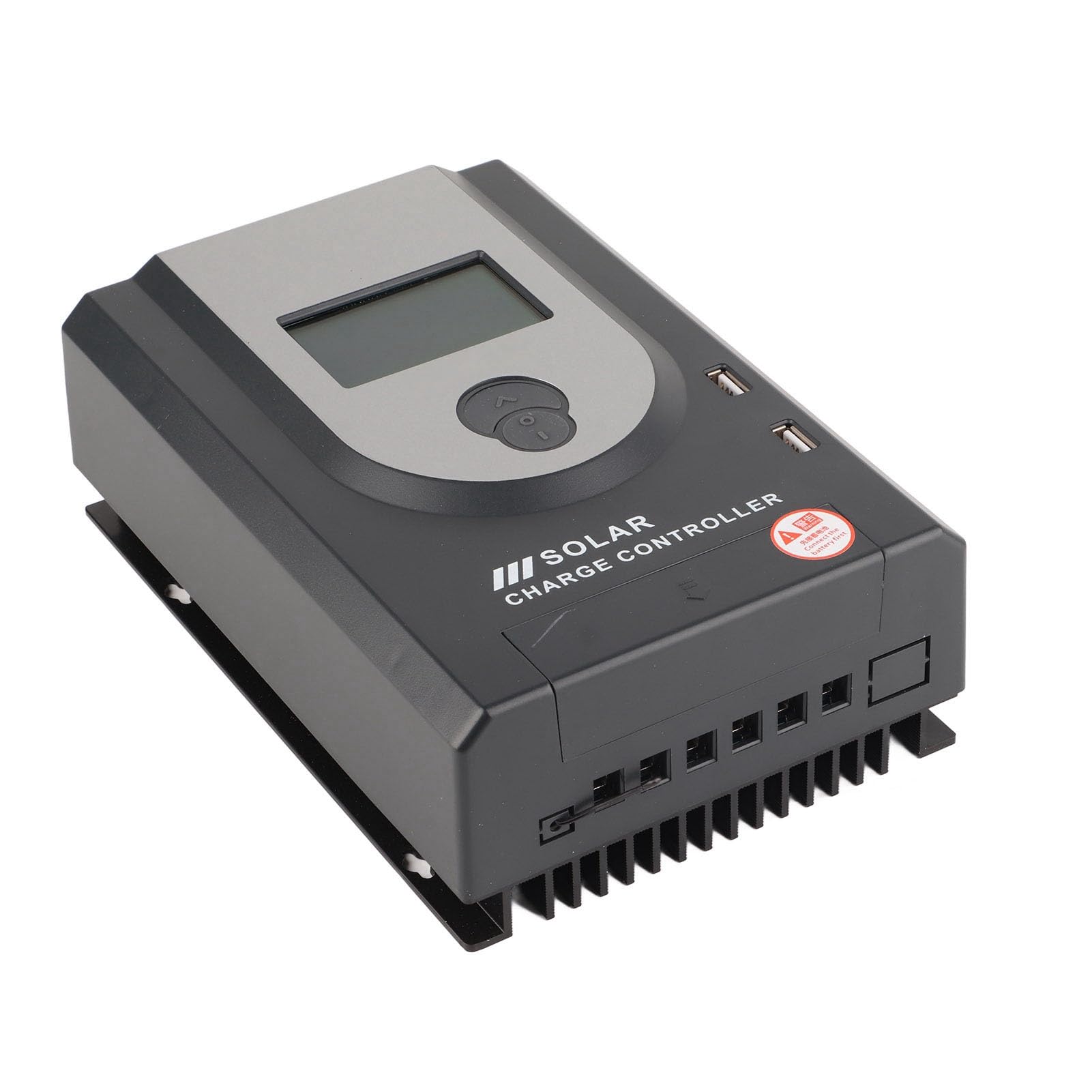 Controlador de carga solar MPPT de 40 A con protección y detección de temperatura para el hogar, generación de energía, yate, barco