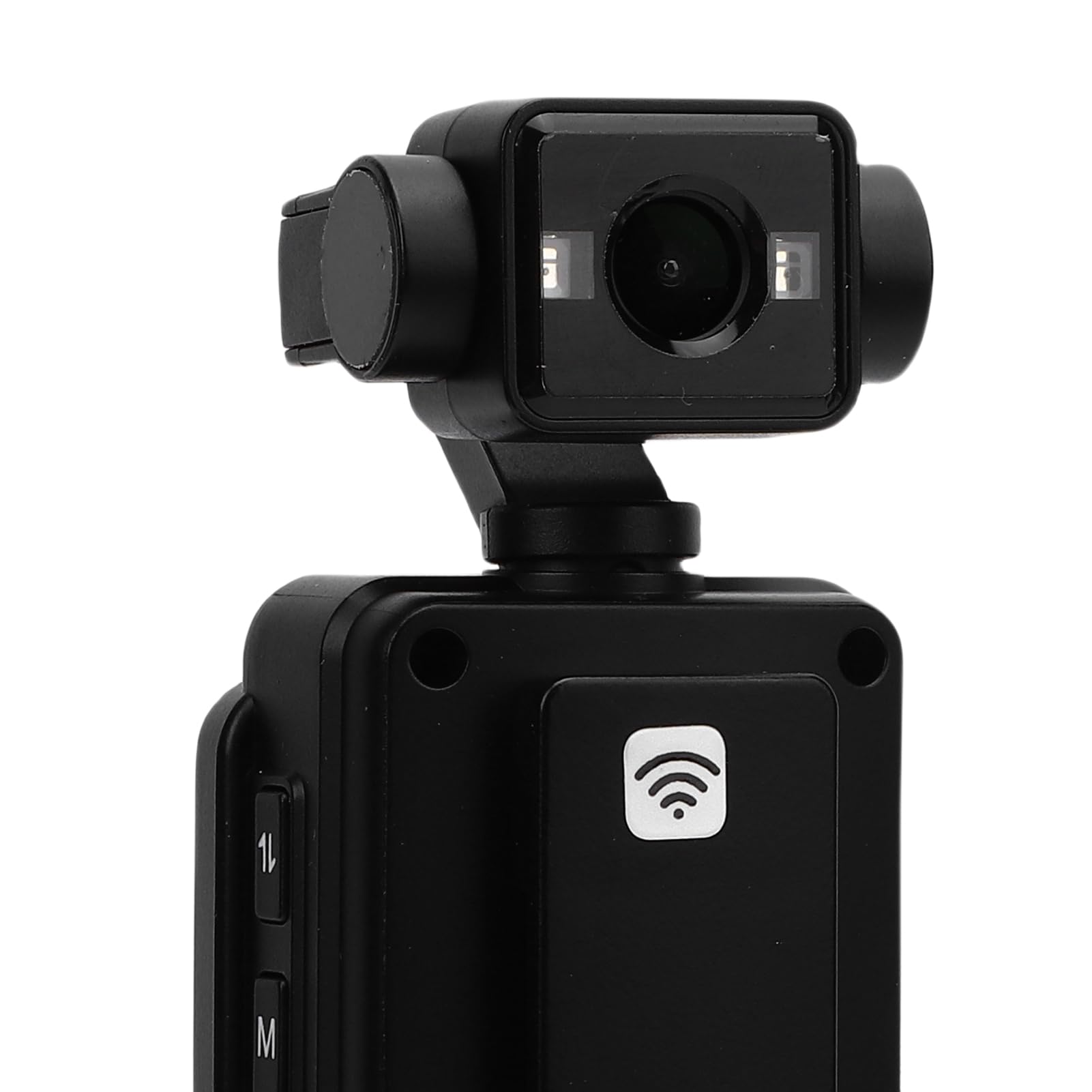 Tosuny Cámara de Acción Portátil, Videocámara de Bolsillo WiFi 1080P con Lente Rotatable de 360​​°,Detección de Movimiento, Pantalla LCD, Cámara Desgastada con