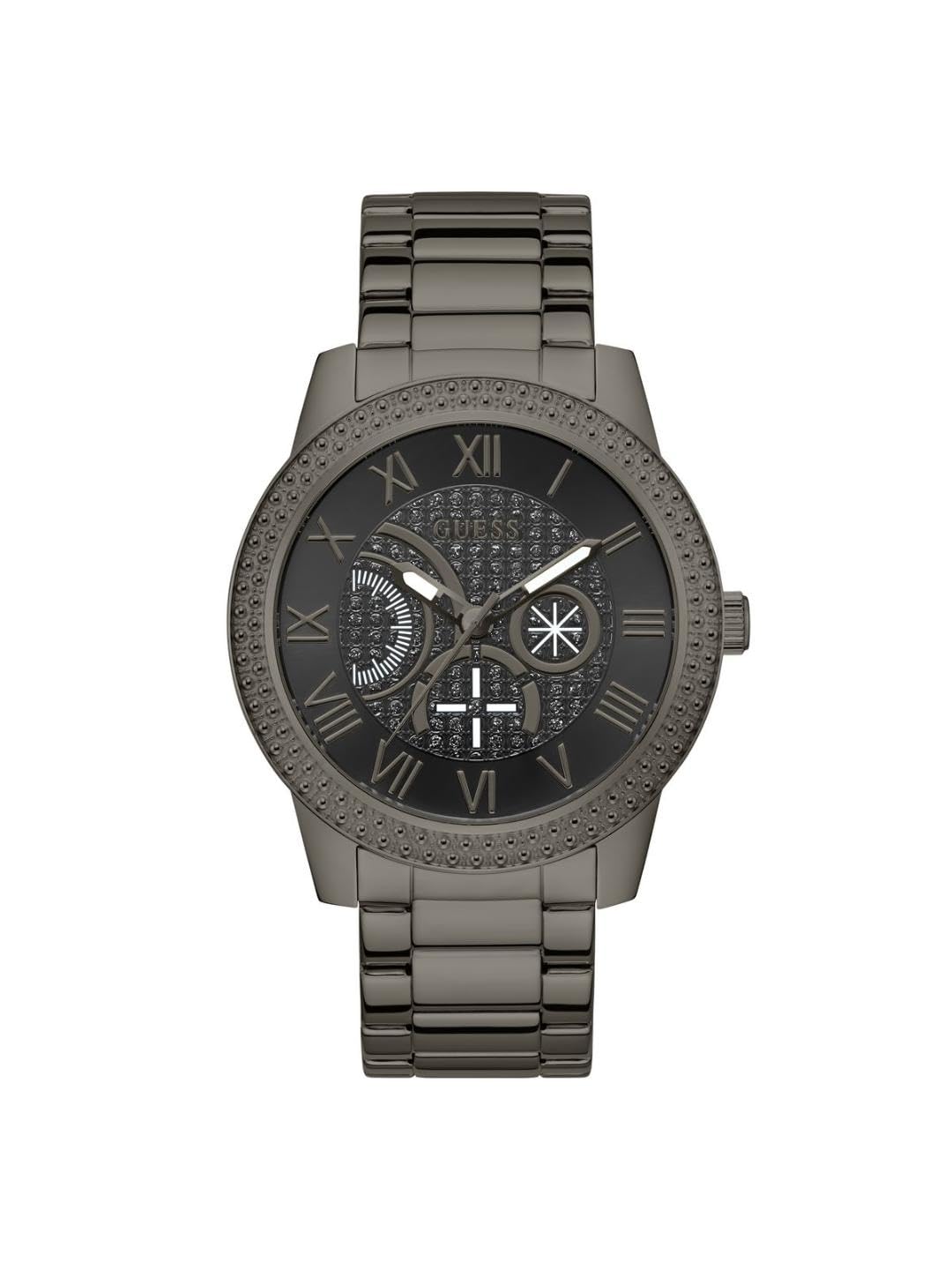 Guess Stainless Steel Black Dial Men Analog Watch - U1395G2M (B0D3QCVL5W) Amazon Price History, Amazon Price Tracker