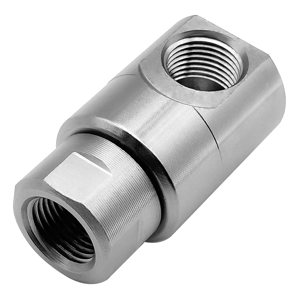 Avvolgitubo girevole da 1/2" in acciaio per impieghi gravosi 5024-Ni-AL FXF con raccordo per grasso, passanti rotanti industriali, filettatura femmina da 1/2" NPT, 5000 PSI