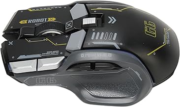 Keenso MACRO PROGRAMMABLE Gaming MONDE 2,4G Wireless Gaming Mouse For IOS, 500mAh Lithium Battery Inclus (BLACK)
