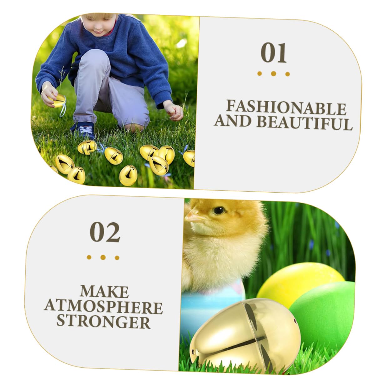 MAGICLULU Scatole Dorate Aperte da 40 Pezzi per Uova di Pasqua Riempibili A Forma di di Pasqua Riempibile