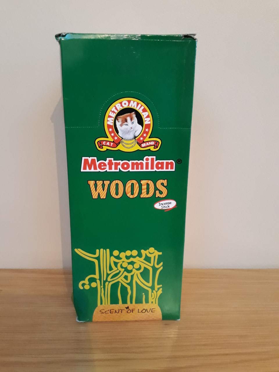 Metro Milan Woods Incense Sticks Agarbatti For Prayer & Pooja Box With 12 Pack & 18 Sticks Each Pack