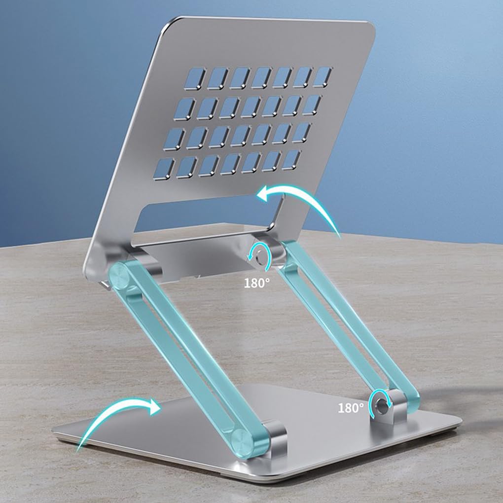 Ailan Soporte para Tableta Rotación Altura Ajustable Plegable Organizador para computadora portátil Soporte
