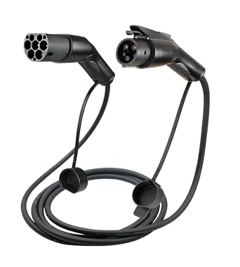Portable 32A 7.2KW EV Charging Cable Type2 to Type1 for EV Hybrid PHEV Cars Full Lenght 3.5/4M with Public Charging Stations7.2KW