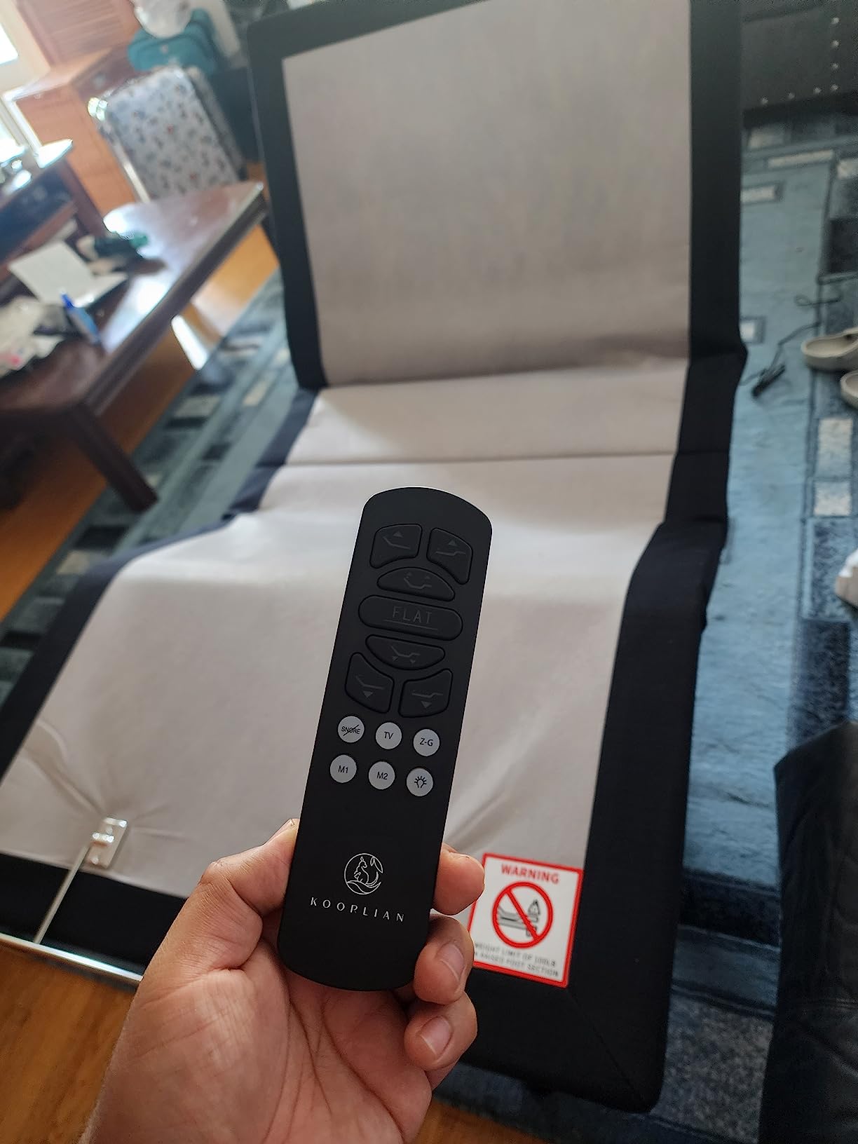 33/mo Finance Koorlian Queen Adjustable Bed Frame with Remote, Home