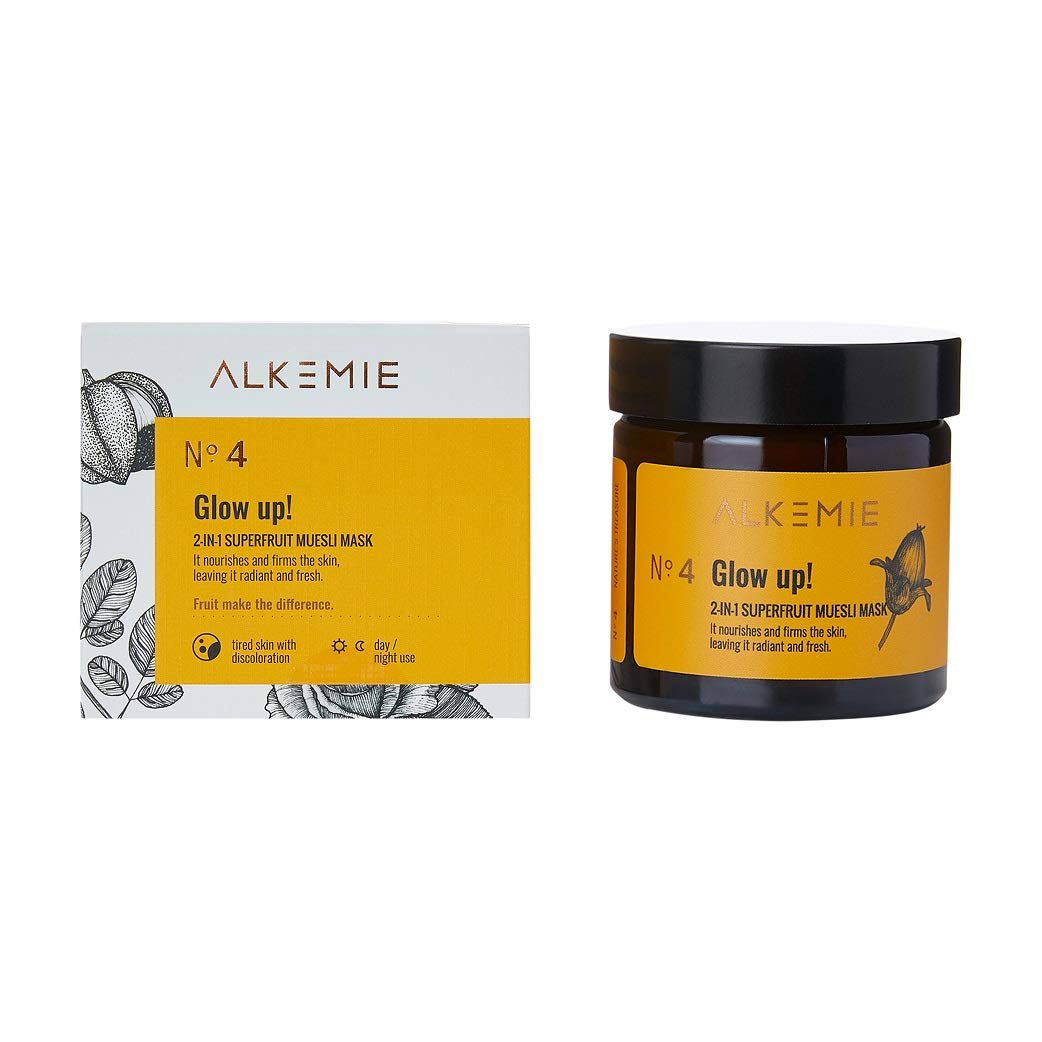 Alkemie Natural Detoxifying & Exfoliating Mask. Brightening Face Serum With Superfruit Extract. Vegan & Cruelty Free. Made In Poland, 60 ML