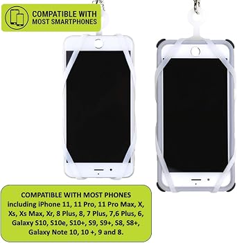 Gear Beast Universal Cell Phone Lanyard Compatible with iPhone, Galaxy & Most Smartphones Includes Phone Case Holder with Card Pocket,Soft Neck Strap with Breakaway Clasp & Detachable Convenience Clip