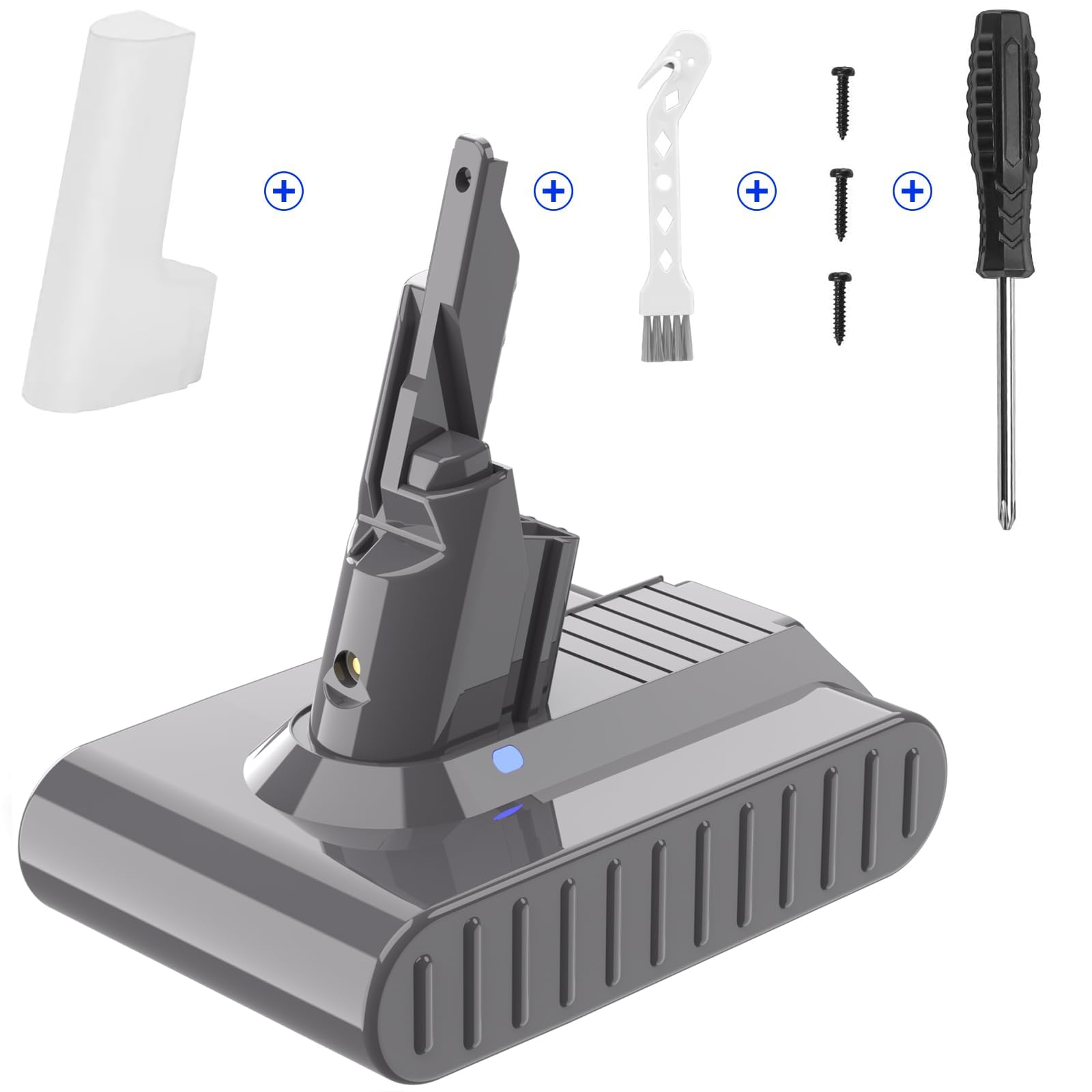 21.6V 3.0Ah Li-Ion V8 Replacement Battery for Dyson 21.6V Battery V8