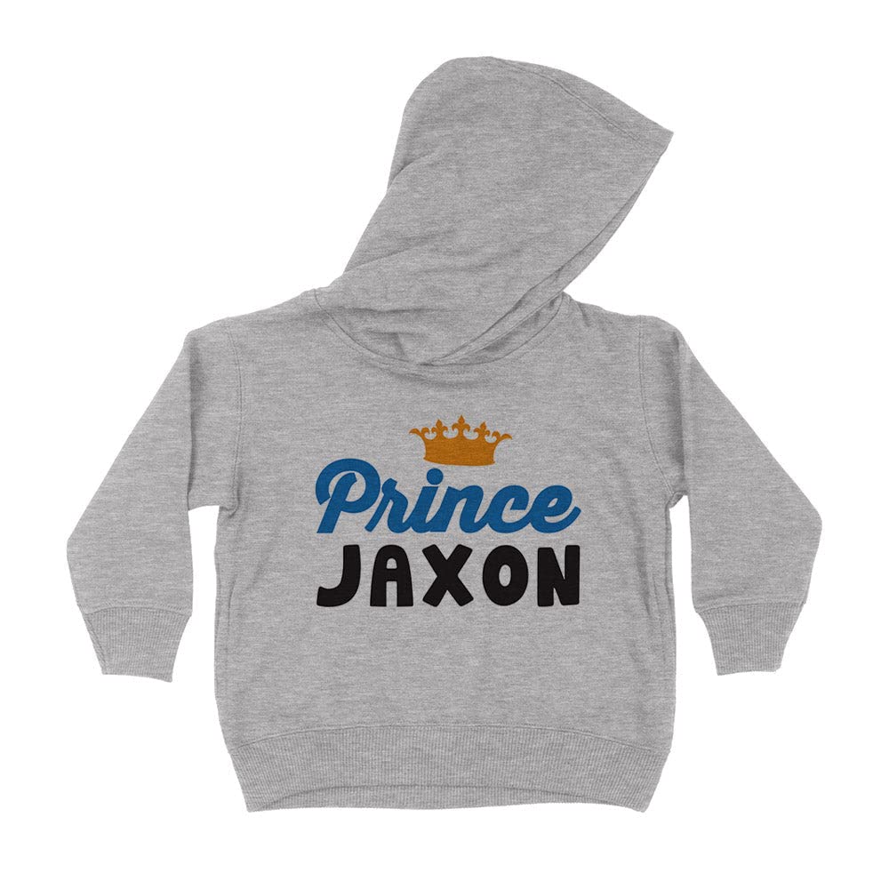 Prince Jaxon Kids Hoodie Sweatshirt Toddler 2T Heather Grey