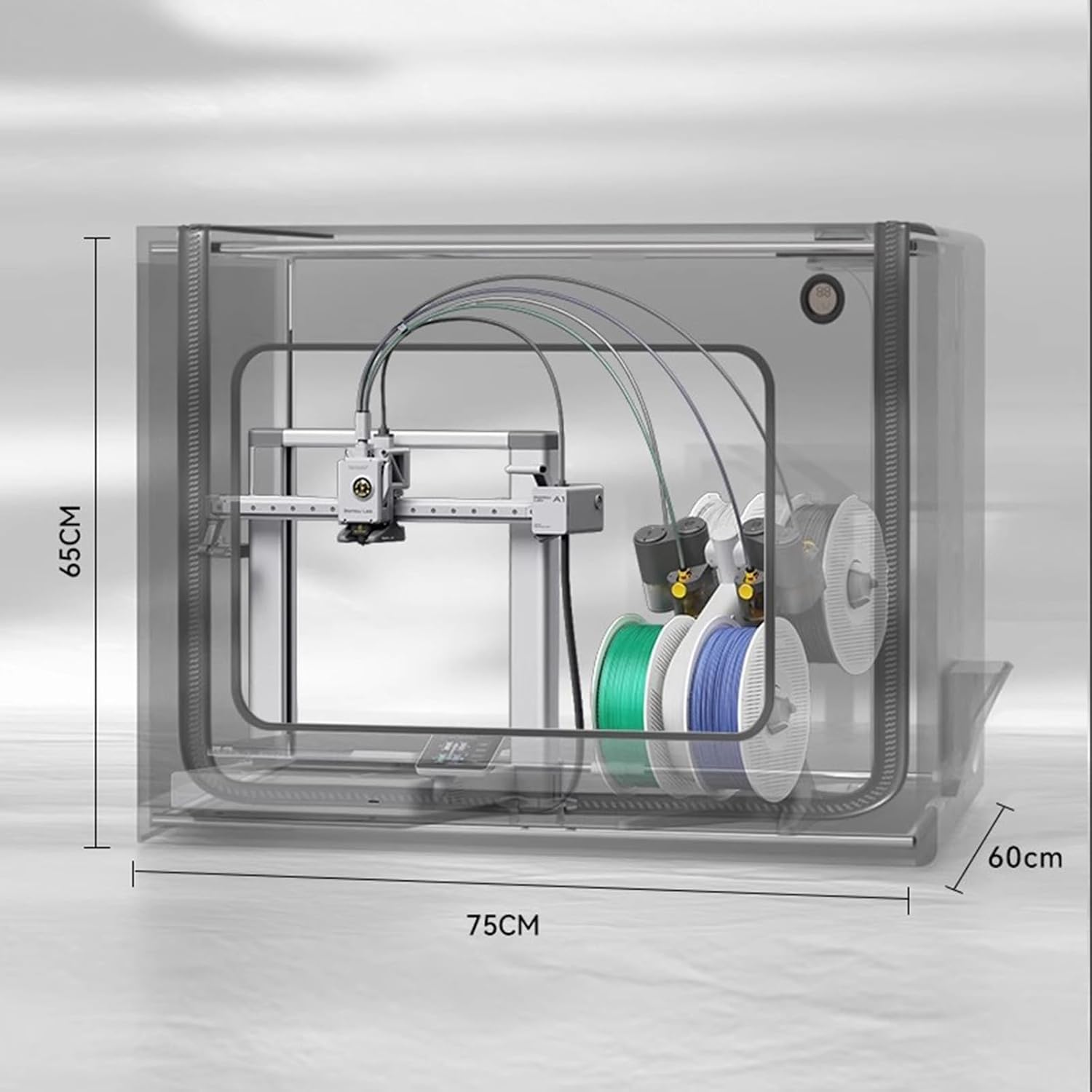 Custodia for Stampante 3D Kit di Ventilazione, Luce LED e essiccatore