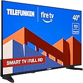 Telefunken 40FTV825, 40 Pulgadas Full HD, Smart TV Fire OS, HDR10, Alexa Integrado, Control por Voz, Dolby Audio, Apple AirPlay, Bluetooth
