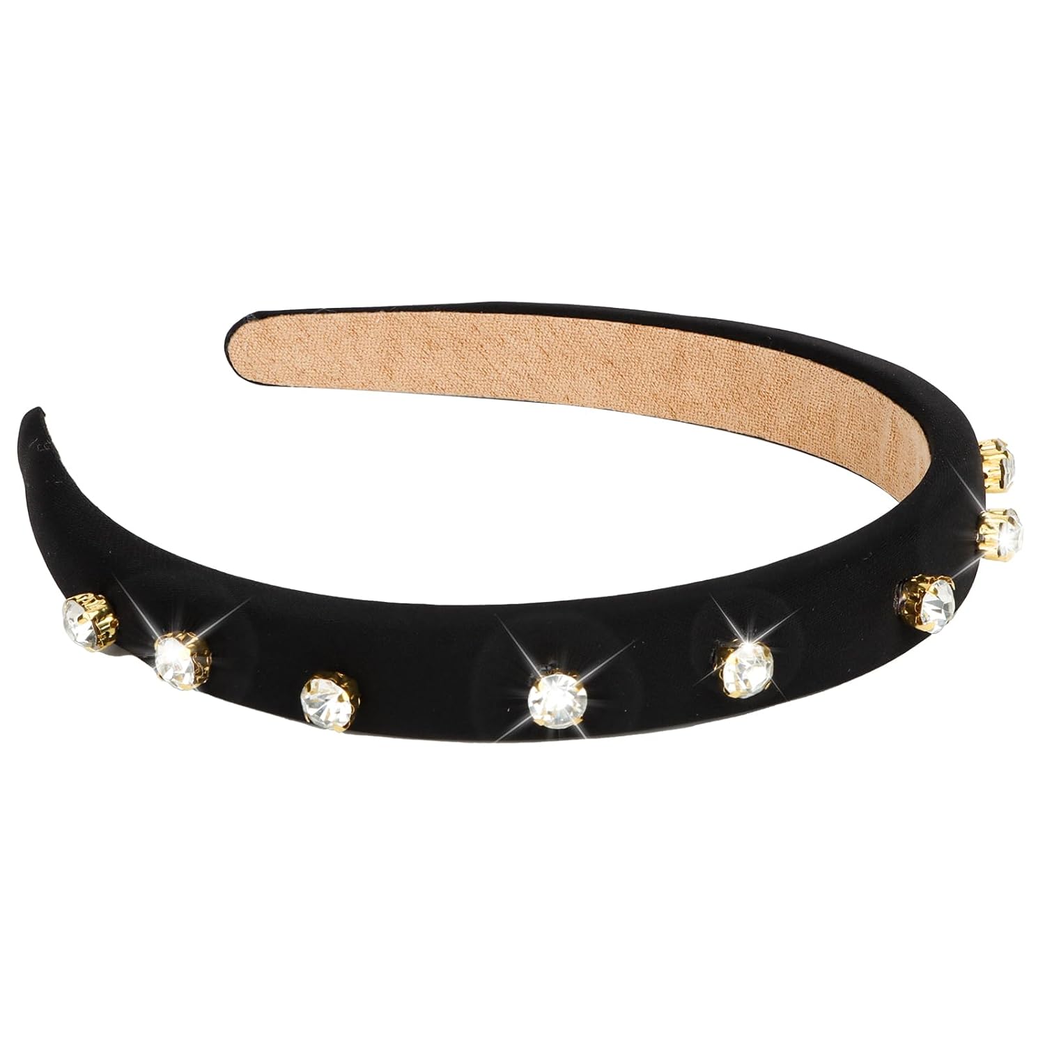 Ondder Black Headbands for Women Padded Rhinestone Headband Fashion Women Hair Head Bands Wide Headbands Diademas Para Mujer De Moda Hair Accessories for Women Girls - Image 7