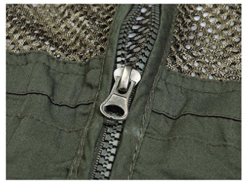 Kedera Men's Safari Fishing Vest Summer Outdoor Mesh Work Journalist's Vest Jacket 5