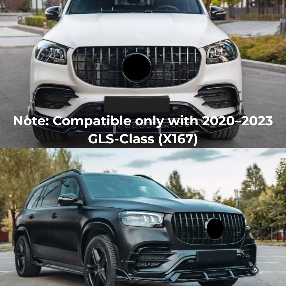 ベンツ GLS X167 2020-2023 GT フロントグリル Amazon.com: Front GT Grille with Camera Hole for Mercedes Benz