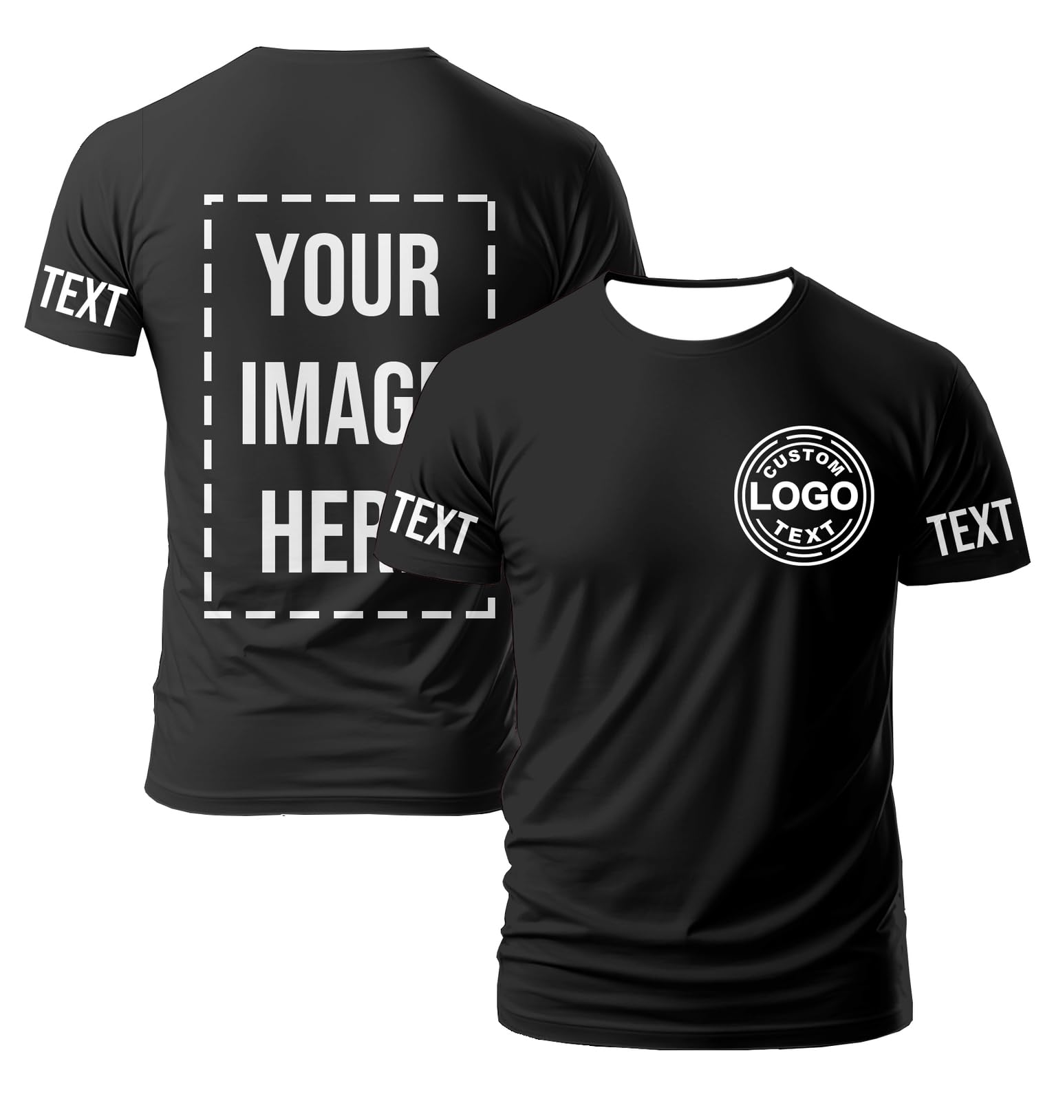 CustomCustom T Shirts for Men Women Personalized Custom Tshirts Customized Shirts Tee Customized Gifts Add Text Logo Image