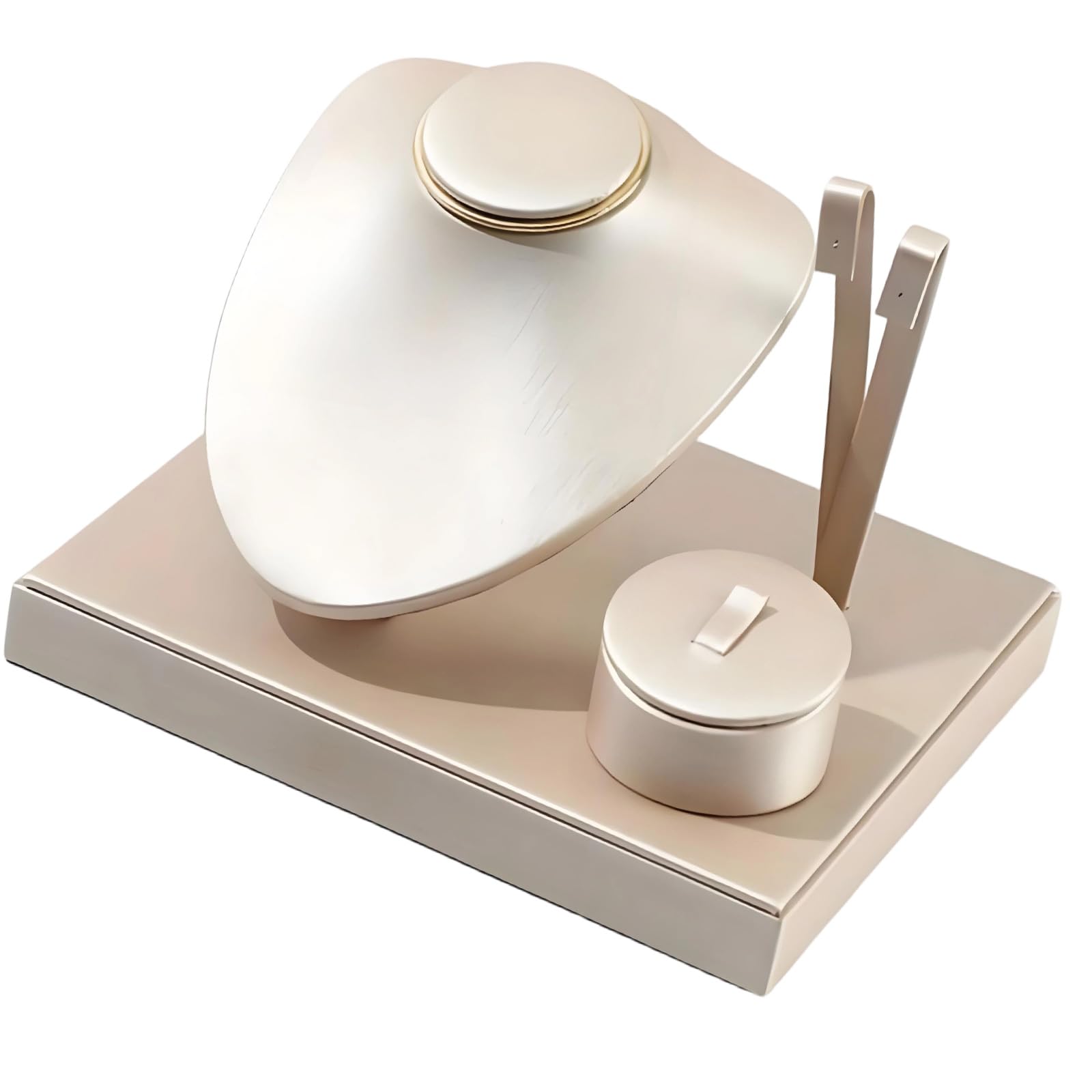 MCAOAL Sturdy PU Leather Jewelry Holder Showcases for Retail Stores Exhibitions and Personalize Collections Jewelry Boutiques Display