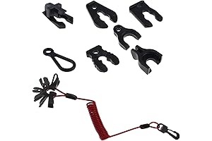 Universal Safety Boat Kill Switch Keys Lanyard Kit