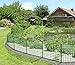 Produktbild Zaunvogel 2 Stück Metall Teichzaun-Set Oberburg/Oberbogen 11 TLG 375 x 75/64 cm - Sparset - Gartenzaun Campingzaun Steckzaun Hundezaun Tiergehege (Grün)