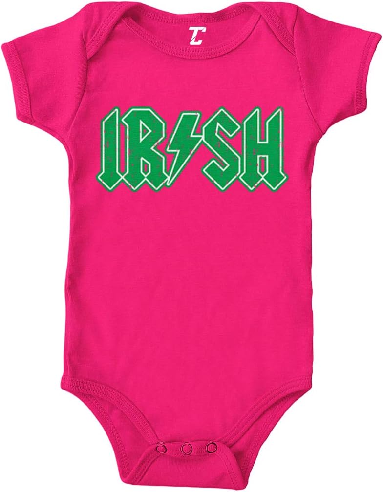 Irish - Lightning Bolt Shamrock Clover Bodysuit