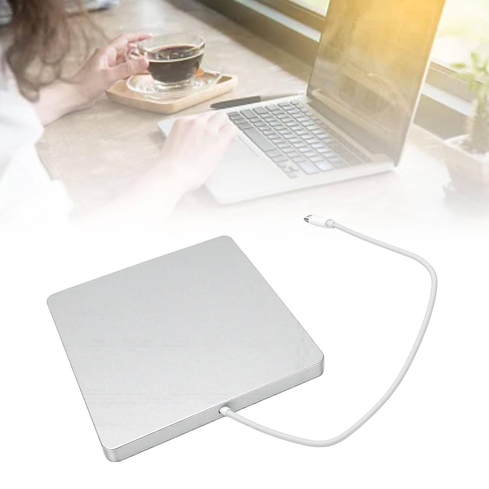 Masterizzatore DVD Esterno USB C, Unità Ottica Portatile in