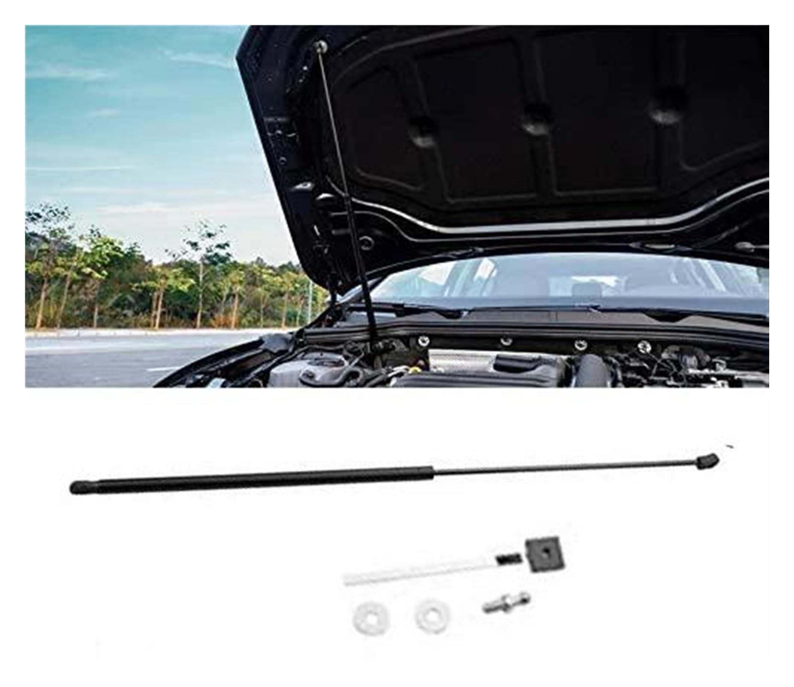 Pistoni Cofano Anteriore Per VW Per Golf 8 Per MK8 2020 2021 2022 2023 Cofano Anteriore Cofano Ascensore Supporto Poli Struts Ammortizzatori Asta Idraulica Molle A Gas Molle A Gas Pistoni