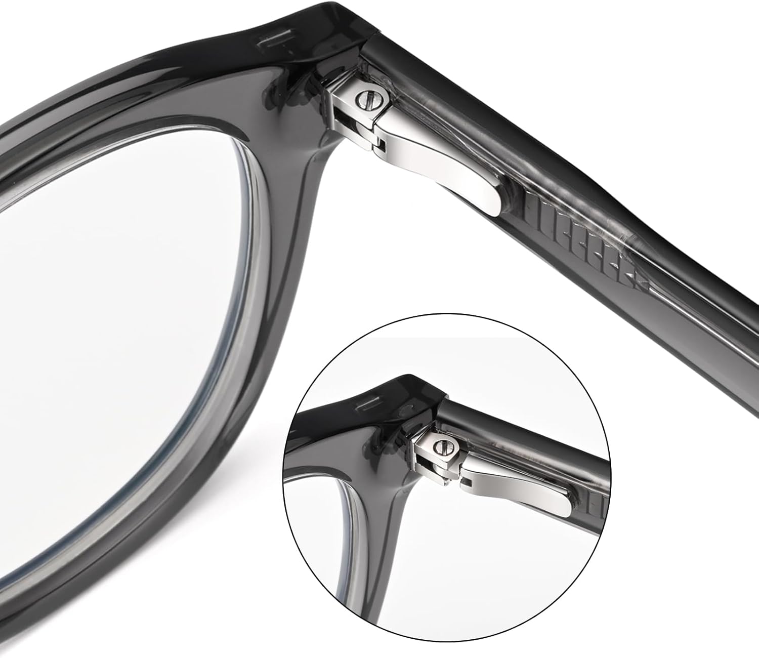 Dollger Blue Light Blocking Glasses For Woman Men Thick Frame Round Non-Prescription, pertain Computer Gaming,TV,Work - Image 3