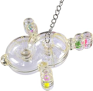 Parrot Spinner Toy - Bird Cage Spinner Toy, Parrot Chew Toy | Multiple Feeding Holes Bird Toys, Promote Interactive Entertainment Activity Toy Chewable Bird Enrichment Toy for Medium and Large Birds