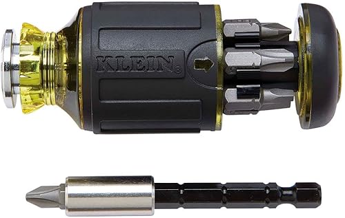 Miniatura 5 de Klein Tools Kit de destornillador de impacto 80083 y destornillador rechoncho multibroca 32308, herramienta magnética ajustable 8 en 1 con