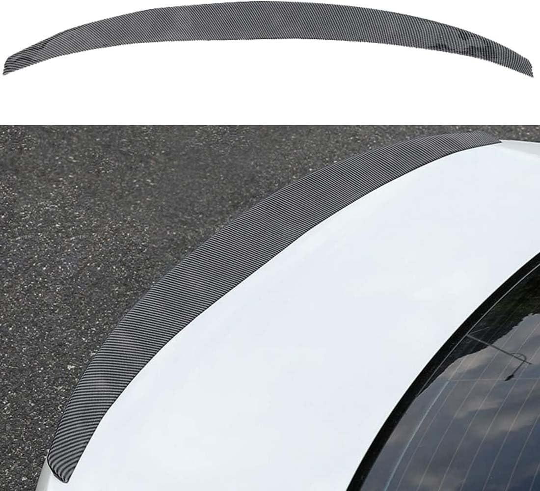 Spoiler bagażnika tylnego samochodu dla Nissan Note 2014 2015 2016,Płetwy rozdzielające spoiler dachu bagażnika, dyfuzor tylnego skrzydła,B Carbon Fiber Look
