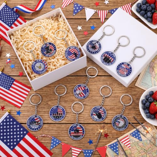 Image of Sureio 200 Pcs Thank You for Your Service Keychain, Veterans Gifts, Classic