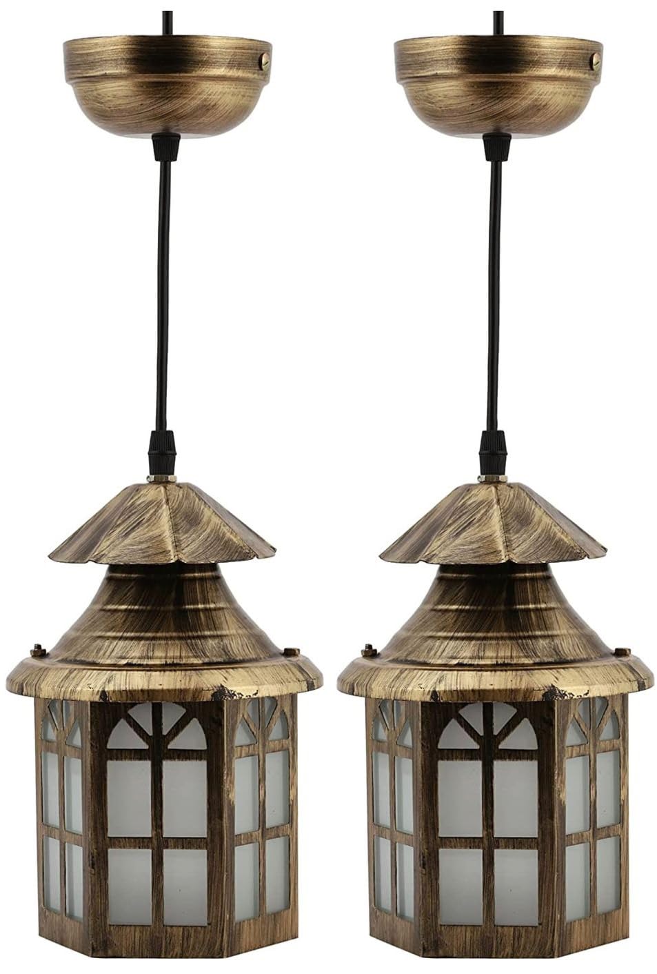 GreyWings Antique Hanging Ceiling Pendant Light Lamp (Color Copper Antique) Pack of 2 (B0CGRQ7HB9) Amazon Price History, Amazon Price Tracker