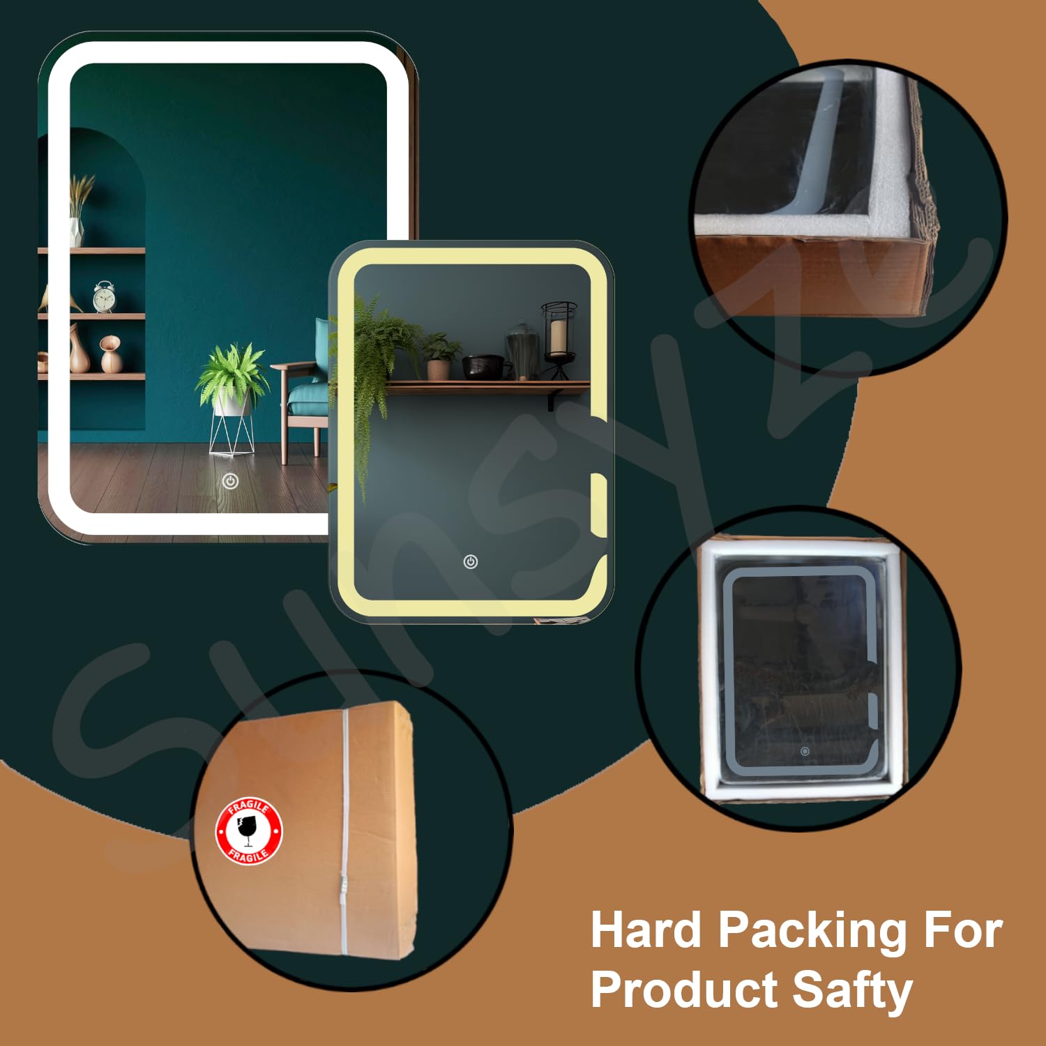 LED Mirror Safe Packaging