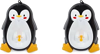 Reykentu 2 soportes verticales para para orinal, para niños pequeños, color negro