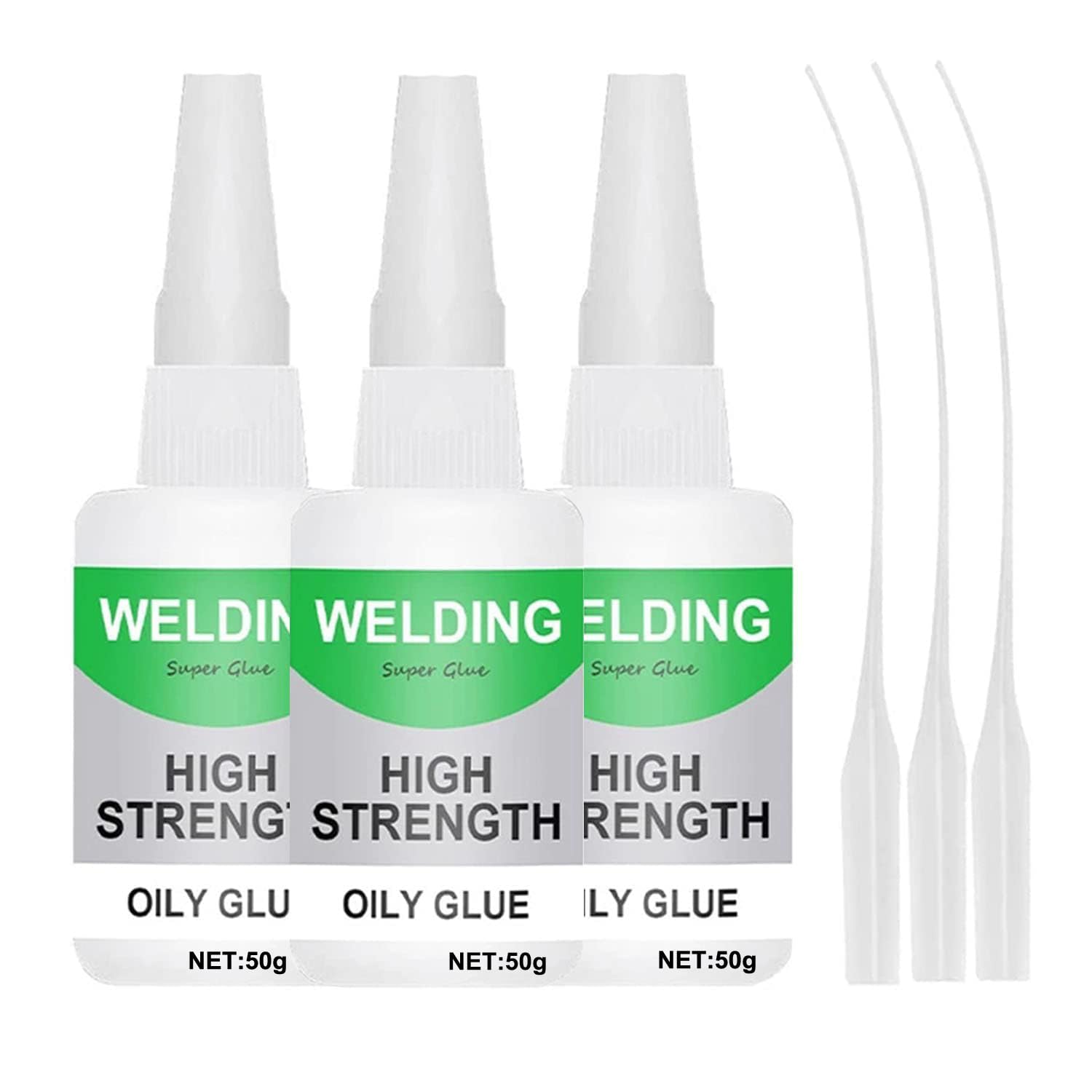2/3PCS Welding High Strength Oily Glue 150 Gram (Pack of 3) - Universal Superglue,Mighty Instant Glue for Resin Ceramic Metal Glass