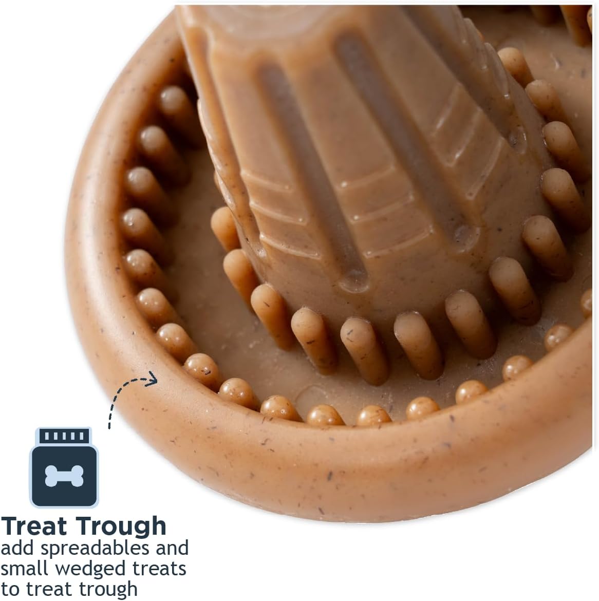 Tall Tails Bacon-Scented Shroom Chew Toy for Dogs - Wobbles, Rocks, and Spins for More Fun!