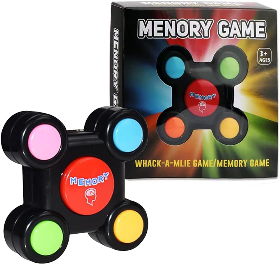 Memory Game Brain Teaser Puzzles Handheld Games with Lights - Competitive Maze Challenge Gameplay -Cognitive Developmental Brain Teaser Puzzle Toy for Kids Ages 4-8