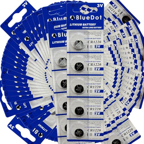 Pilas de botón CR1220 Lithium 10 unidades miniatura 5