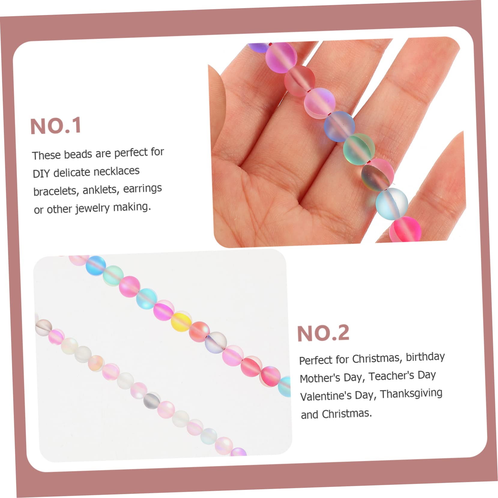 OSALADI 4 Set Collana E Bracciali Fai Da Te Con Perline Cristallo Opache Fili Per Creazioni Artigianali E Accessori Bigiotteria 2 Corde*4