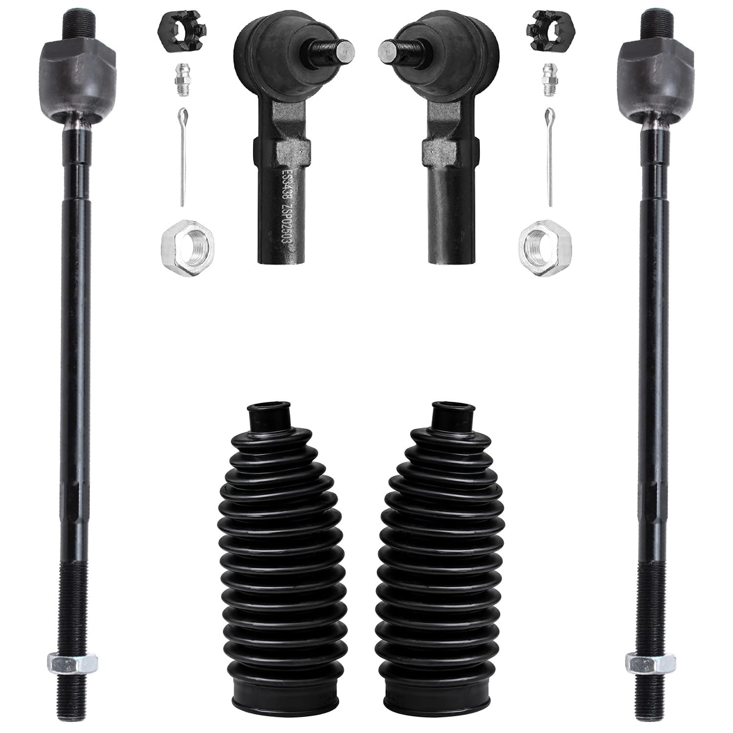 Amazon.com: Detroit Axle - 6pc Front Tie Rods Kit for 1995-1999