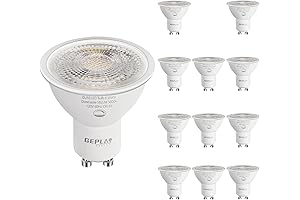 12-Pack GU10 LED Bulbs Daylight 5000K, Dimmable 50W Replacement