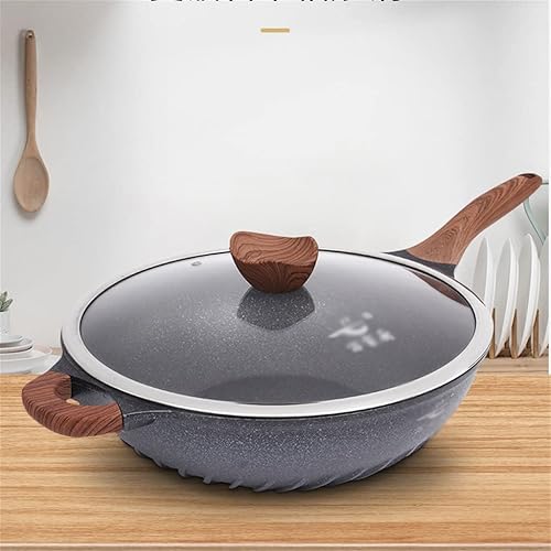 Miniatura 3 de JIAMEI - Sartén antiadherente olla de inducción sartén de gas multifuncional sartén para freír utensilios de cocina