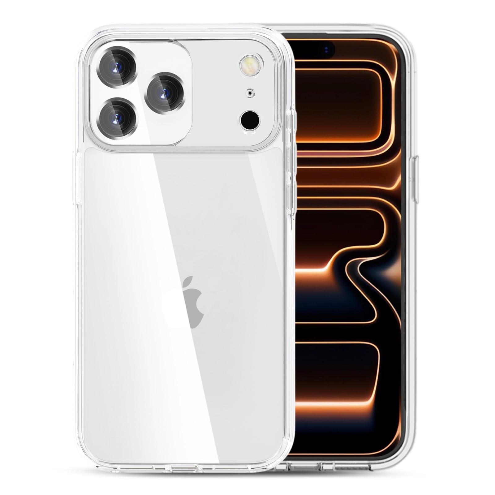 TENOC Phone Case Compatible with iPhone 17 Pro Max & iPhone 18 Pro Max, Clear Case Shockp…