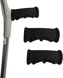 Almofadas de muleta de antebraço, capas de mão de muleta de punho aberto para idosos, deficientes, artrite, pacientes com derrame, almofadas macias e antiderrapantes (2 peças)